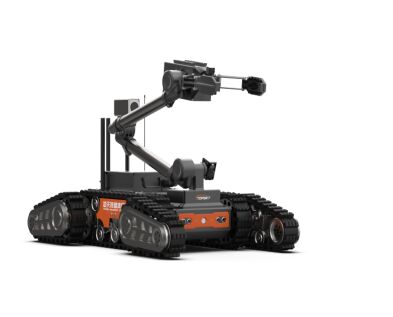 Medium Sized Bomb Disposal Robot with 600KGS Load Capacity and 6-Degree-of-Freedom Robotic Arm for Multi-Functional EOD Operations