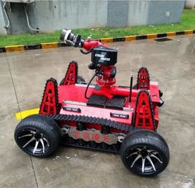 Fire fighting robot  applied DC motor with large capacity battery type, modular distributed control design